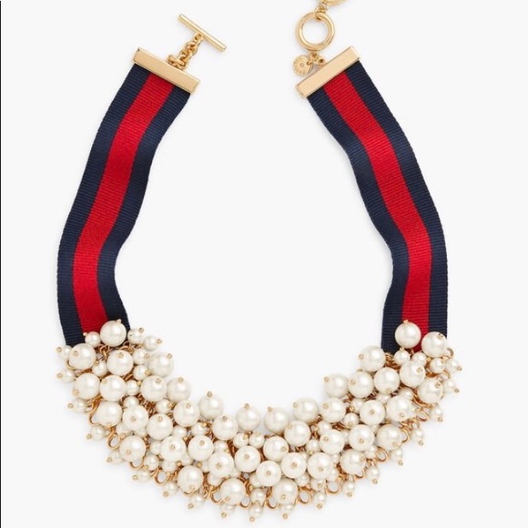 Talbots Jewelry - NWOT Talbots Grosgrain Ribbon and Pearl Necklace